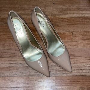 LOFT Beige 3.5” heels